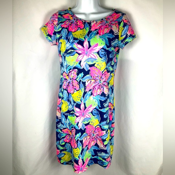 Lilly Pulitzer Women’s XS  Marlowe Short Sleeve Capri Soleil Print Dress - Picture 1 of 8